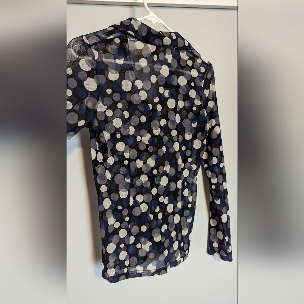 Esprit Button Sheer Top - Picture 5 of 5